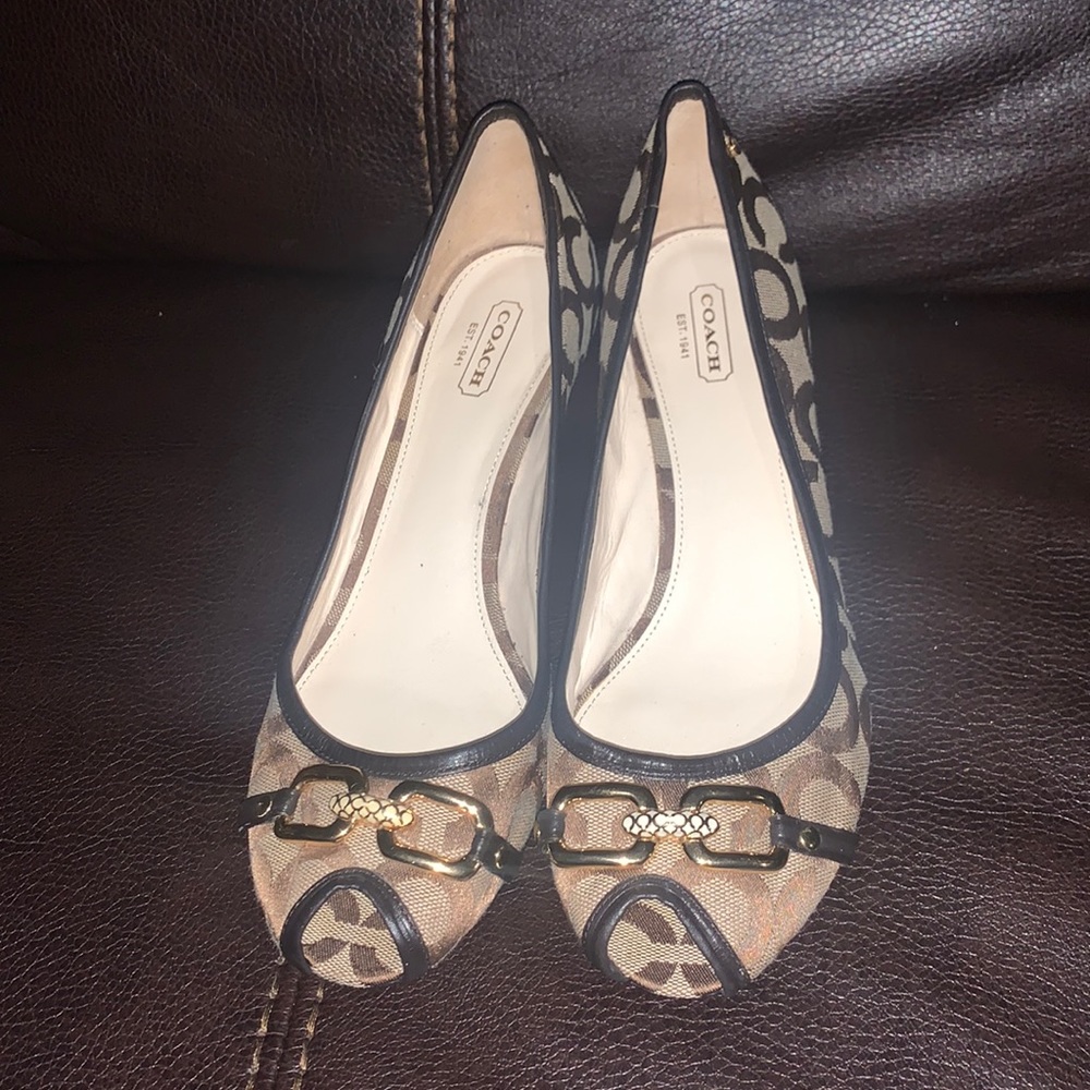 COACH OPEN TOE HEEL SHOES!!!